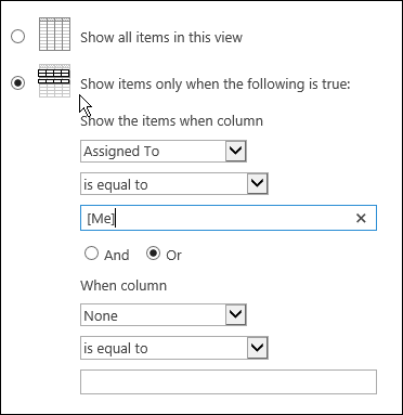 Dynamic me view