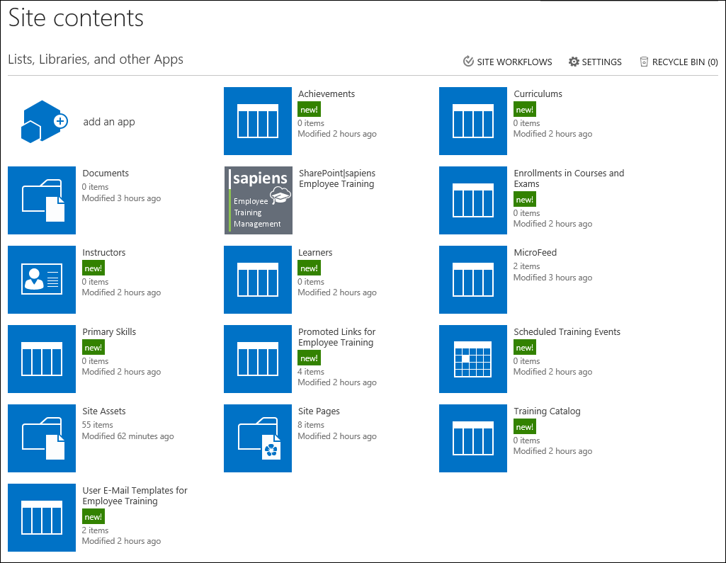 Go back to the SharePoint site