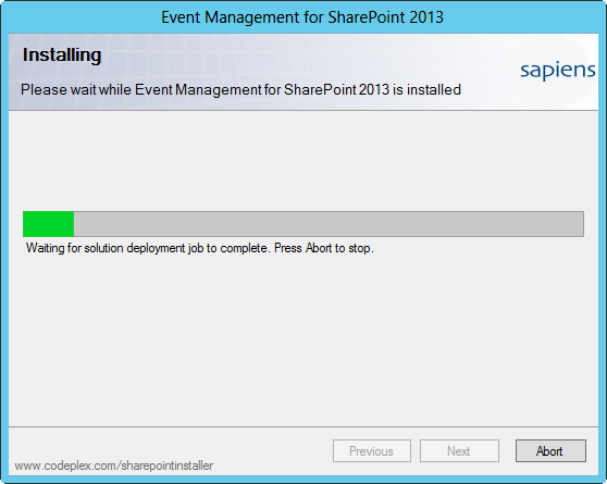 Solution Deployment Job
