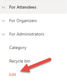Edit navigation