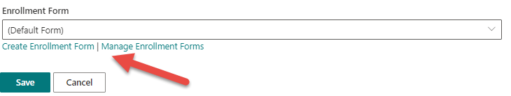 The enrollment form column