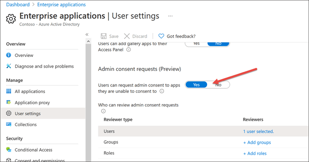 Enable consent workflow