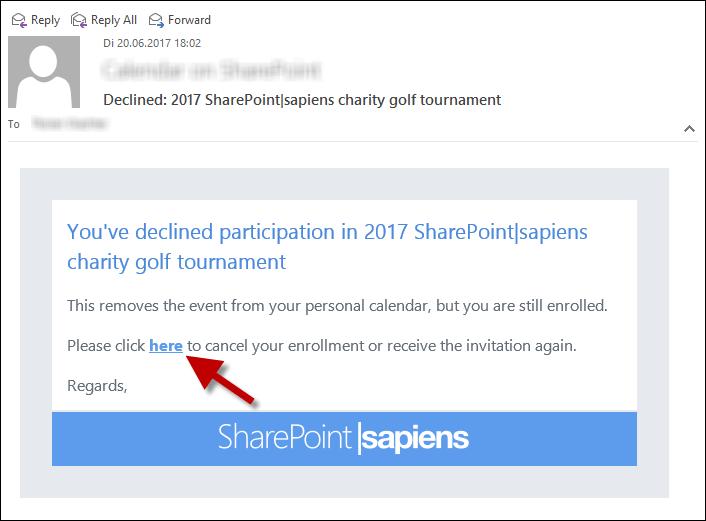 Decline email