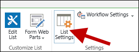 List Settings